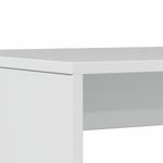 Casa si Gradina - Mobilier - Seturi de mobilier - Seturi bucatarie - Set masa și banci de bucatarie, 3 piese, alb foarte lucios, lemn prelucrat - Infinity.ro