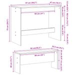 Casa si Gradina - Mobilier - Seturi de mobilier - Seturi bucatarie - Set masa și banci de bucatarie, 3 piese, alb foarte lucios, lemn prelucrat - Infinity.ro