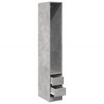 Casa si Gradina - Mobilier - Dulapuri si sifoniere - Sifoniere - Sifonier, gri beton, 30x50x200 cm, lemn prelucrat, cantitate 2 sertare - Infinity.ro