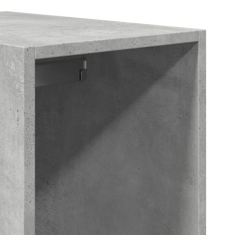 Casa si Gradina - Mobilier - Dulapuri si sifoniere - Sifoniere - Sifonier, gri beton, 30x50x200 cm, lemn prelucrat, cantitate 2 sertare - Infinity.ro