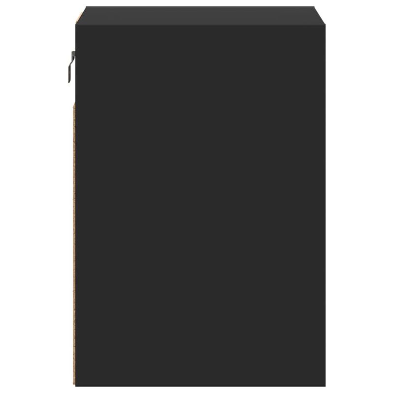 Casa si Gradina - Mobilier - Comode si corpuri - Comode - Comode TV de perete cu lumini LED, 2 buc., negru, 41x31x45 cm - Infinity.ro