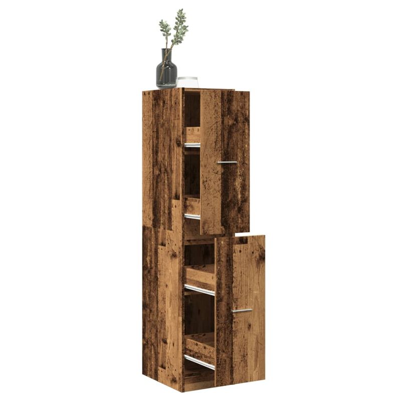 Casa si Gradina - Mobilier - Dulapuri si sifoniere - Dulapuri - Dulap de farmacie, lemn vechi, 30x41x144,5 cm, lemn prelucrat - Infinity.ro