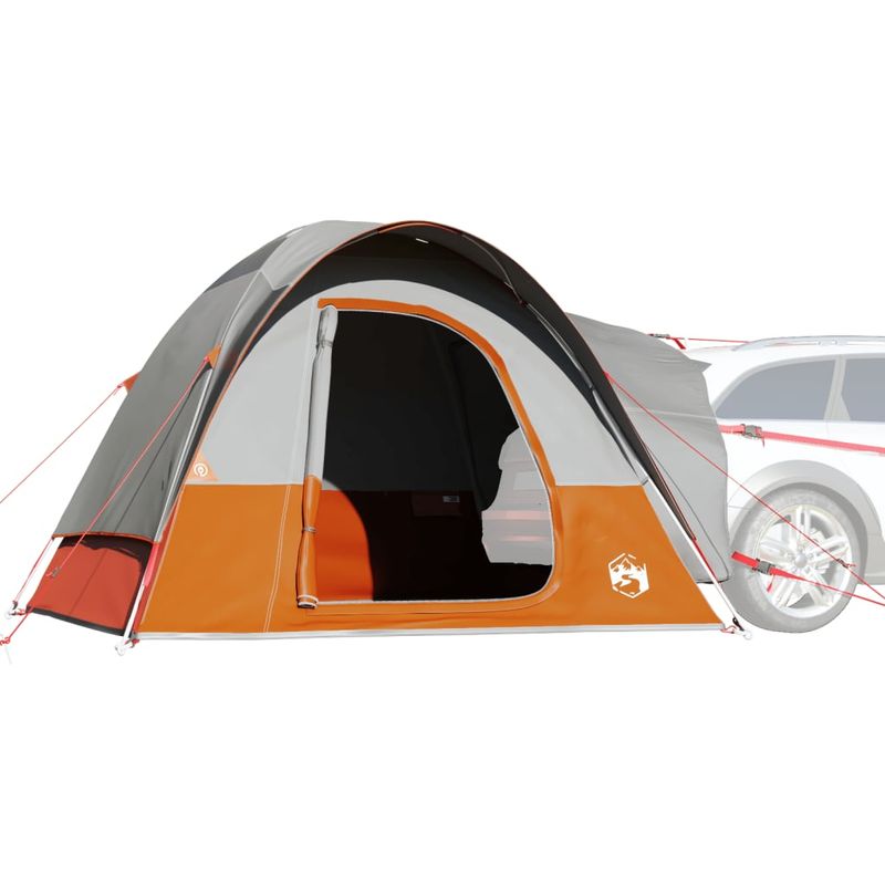 Sport si Outdoor - Camping - Corturi camping - Cort auto pentru 4 persoane, gri/portocaliu, impermeabil - Infinity.ro
