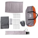 Sport si Outdoor - Camping - Corturi camping - Cort auto pentru 4 persoane, gri/portocaliu, impermeabil - Infinity.ro