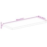 Casa si Gradina - Mobilier - Feronerie si accesorii mobila - Blat masa 80x60x2,5 cm lemn masiv dreptunghiular de mango, lemn de mango (finisaj stejar) - Infinity.ro