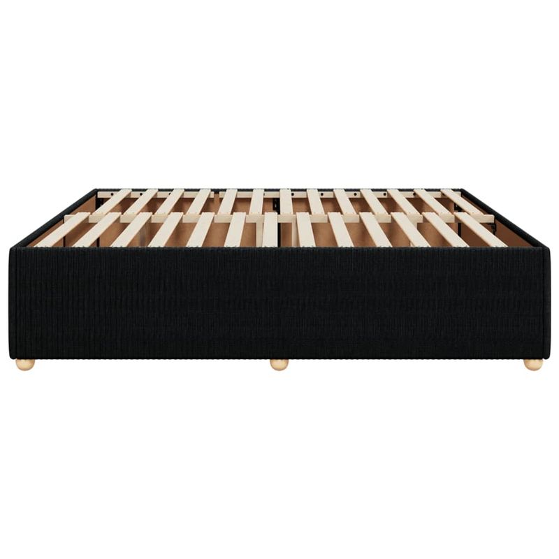 Casa si Gradina - Mobilier - Paturi si accesorii - Paturi - Cadru de pat fara saltea, negru, 180x200 cm, textil - Infinity.ro
