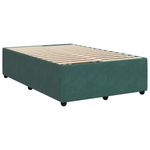 Casa si Gradina - Mobilier - Paturi si accesorii - Paturi - Pat box spring cu saltea, verde inchis, 120x200 cm, catifea - Infinity.ro
