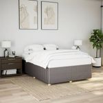 Casa si Gradina - Mobilier - Paturi si accesorii - Paturi - Cadru de pat fara saltea, gri taupe, 160x200 cm, textil - Infinity.ro