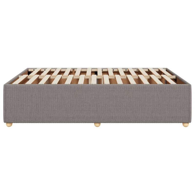 Casa si Gradina - Mobilier - Paturi si accesorii - Paturi - Cadru de pat fara saltea, gri taupe, 160x200 cm, textil - Infinity.ro