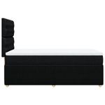 Casa si Gradina - Mobilier - Paturi si accesorii - Paturi - Pat box spring cu saltea, negru, 90x200 cm, textil - Infinity.ro