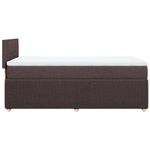 Casa si Gradina - Mobilier - Paturi si accesorii - Paturi - Pat box spring cu saltea, maro inchis, 100x200 cm, textil - Infinity.ro
