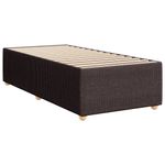 Casa si Gradina - Mobilier - Paturi si accesorii - Paturi - Pat box spring cu saltea, maro inchis, 100x200 cm, textil - Infinity.ro