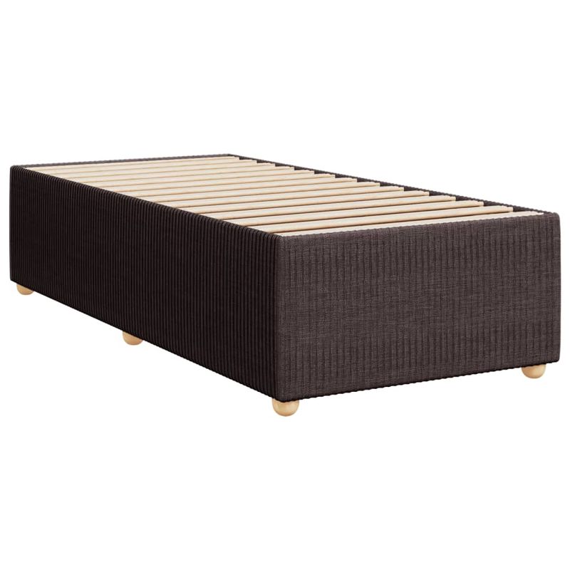 Casa si Gradina - Mobilier - Paturi si accesorii - Paturi - Pat box spring cu saltea, maro inchis, 100x200 cm, textil - Infinity.ro