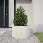 Casa si Gradina - Gradinarit si plante - Plante si ghivece - Ghivece si suporturi - Jardiniera de gradina alb 69x60x45 cm otel hexagonal - Infinity.ro