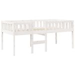 Casa si Gradina - Mobilier - Paturi si accesorii - Paturi - Pat pentru copii fara saltea, alb, 90x200 cm, lemn masiv de pin - Infinity.ro