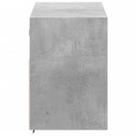 Casa si Gradina - Mobilier - Comode si corpuri - Comode - Comoda TV de perete cu lumini LED, gri beton, 100x31x45 cm - Infinity.ro