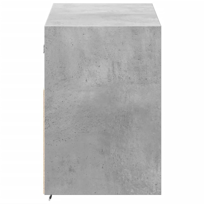Casa si Gradina - Mobilier - Comode si corpuri - Comode - Comoda TV de perete cu lumini LED, gri beton, 100x31x45 cm - Infinity.ro