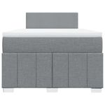 Casa si Gradina - Mobilier - Paturi si accesorii - Paturi - Pat continental cu saltea, gri deschis, 120x200 cm, textil - Infinity.ro
