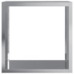 Casa si Gradina - Termice - Sobe, Seminee si accesorii - Accesorii seminee si sobe - Suport pentru lemne de foc, 100x40x100 cm, otel inoxidabil, oțel galvanizat/gri - Infinity.ro