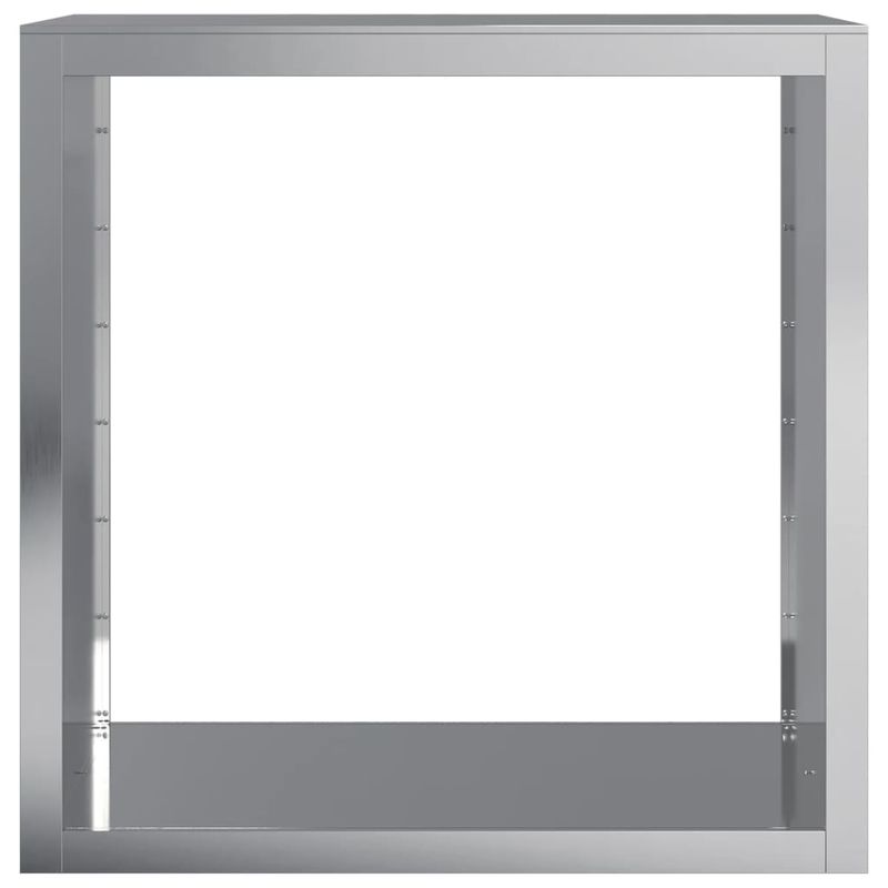 Casa si Gradina - Termice - Sobe, Seminee si accesorii - Accesorii seminee si sobe - Suport pentru lemne de foc, 100x40x100 cm, otel inoxidabil, oțel galvanizat/gri - Infinity.ro
