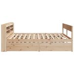 Casa si Gradina - Mobilier - Paturi si accesorii - Paturi - Cadru de pat fara saltea, 200x200 cm, lemn masiv pin - Infinity.ro