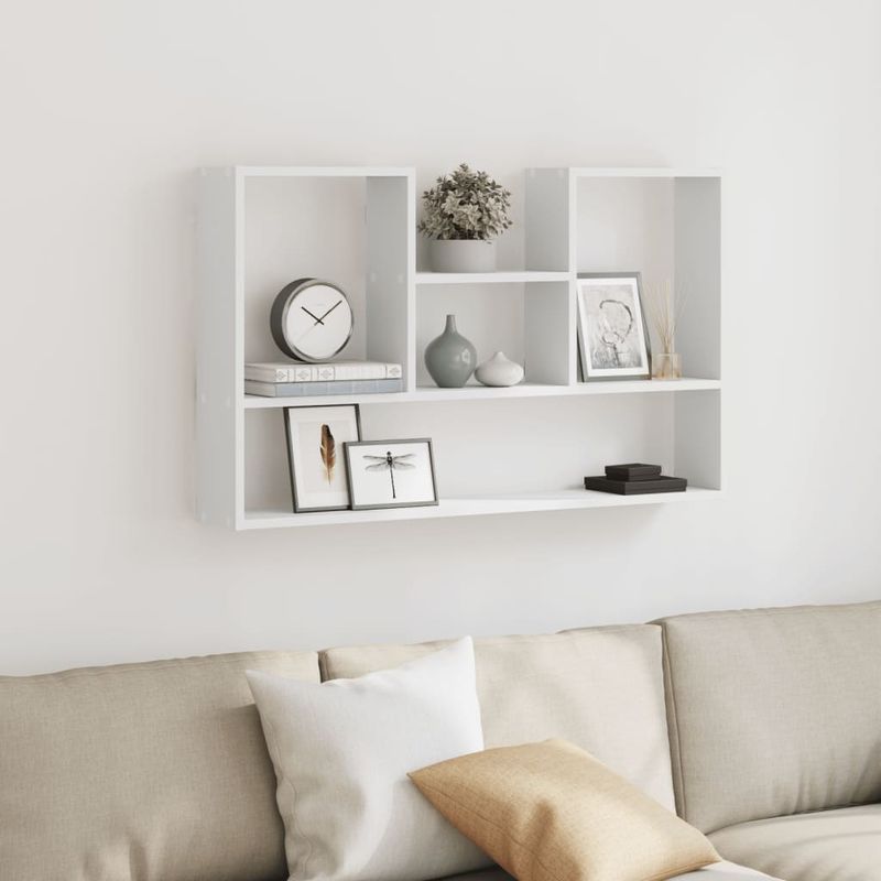 Casa si Gradina - Mobilier - Biblioteci si rafturi - Rafturi - Raft de perete, alb, 99x15x60 cm, lemn prelucrat - Infinity.ro