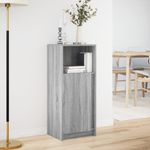 Casa si Gradina - Mobilier - Comode si corpuri - Comode - Dulap cu LED, gri sonoma, 42,5x34x100 cm, lemn prelucrat - Infinity.ro