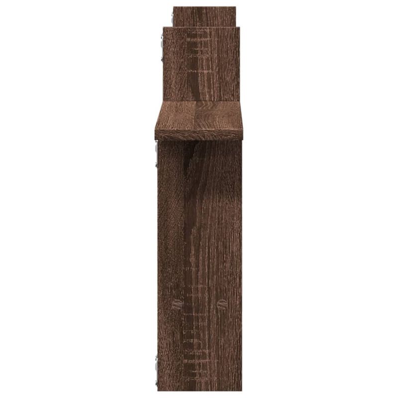 Casa si Gradina - Mobilier - Biblioteci si rafturi - Rafturi - Rafturi de perete 2 buc. stejar maro 50x12x50 cm lemn prelucrat - Infinity.ro