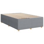 Casa si Gradina - Mobilier - Paturi si accesorii - Paturi - Pat continental cu saltea, gri deschis, 120x200 cm, textil - Infinity.ro