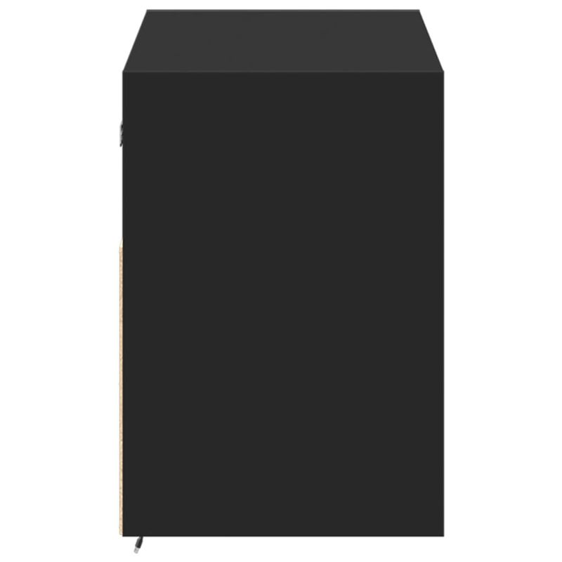 Casa si Gradina - Mobilier - Comode si corpuri - Comode - Dulap TV de perete cu lumini LED negru 100x31x45 cm - Infinity.ro