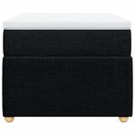 Casa si Gradina - Mobilier - Paturi si accesorii - Paturi - Pat box spring cu saltea, negru, 100x200 cm, textil - Infinity.ro