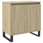 Casa si Gradina - Mobilier - Seturi de mobilier - Seturi baie - Set mobilier de baie, 3 piese, stejar sonoma, lemn prelucrat - Infinity.ro