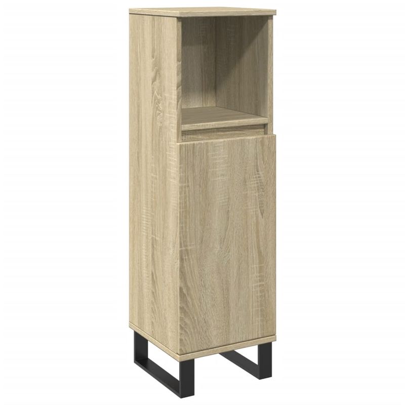 Casa si Gradina - Mobilier - Seturi de mobilier - Seturi baie - Set mobilier de baie, 3 piese, stejar sonoma, lemn prelucrat - Infinity.ro