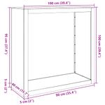 Casa si Gradina - Termice - Sobe, Seminee si accesorii - Accesorii seminee si sobe - Rastel pentru lemne de foc, verde, 100x40x100 cm, otel - Infinity.ro