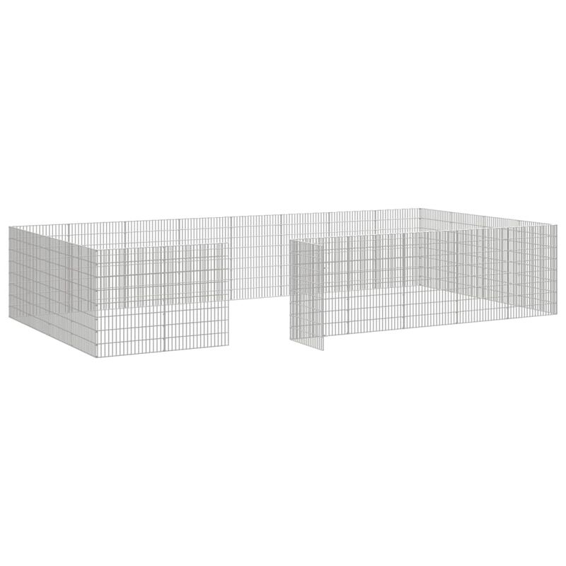 Petshop - Accesorii petshop - Culcusuri si custi - Custi interior si exterior - Adapost pentru animale cu 24 panouri, 54x80 cm, fier galvanizat - Infinity.ro