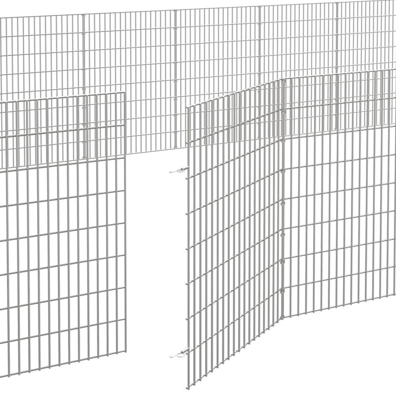 Petshop - Accesorii petshop - Culcusuri si custi - Custi interior si exterior - Adapost pentru animale cu 24 panouri, 54x80 cm, fier galvanizat - Infinity.ro