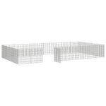 Petshop - Accesorii petshop - Culcusuri si custi - Custi interior si exterior - Adapost pentru animale cu 24 panouri, 54x60 cm, fier galvanizat - Infinity.ro