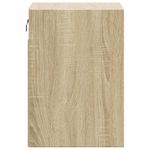 Casa si Gradina - Mobilier - Comode si corpuri - Noptiere - Noptiera montata pe perete cu lumini LED, stejar sonoma - Infinity.ro