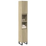 Casa si Gradina - Mobilier - Mobilier baie - Comode baie - Dulap de baie, stejar sonoma, 30x30x190 cm, lemn prelucrat - Infinity.ro