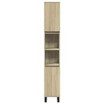 Casa si Gradina - Mobilier - Mobilier baie - Comode baie - Dulap de baie, stejar sonoma, 30x30x190 cm, lemn prelucrat - Infinity.ro