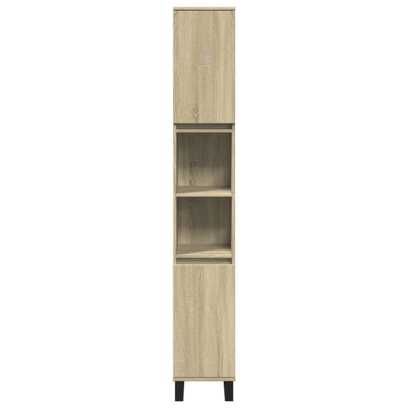 Casa si Gradina - Mobilier - Mobilier baie - Comode baie - Dulap de baie, stejar sonoma, 30x30x190 cm, lemn prelucrat - Infinity.ro