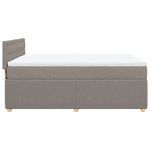 Casa si Gradina - Mobilier - Paturi si accesorii - Paturi - Pat box spring cu saltea, gri taupe, 160x200 cm material textil - Infinity.ro