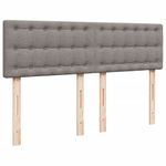 Casa si Gradina - Mobilier - Paturi si accesorii - Paturi - Pat box spring cu saltea, gri taupe, 160x200 cm material textil - Infinity.ro