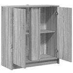 Casa si Gradina - Mobilier - Comode si corpuri - Comode - Dulap cu LED, gri sonoma, 77x34x85 cm, lemn prelucrat - Infinity.ro