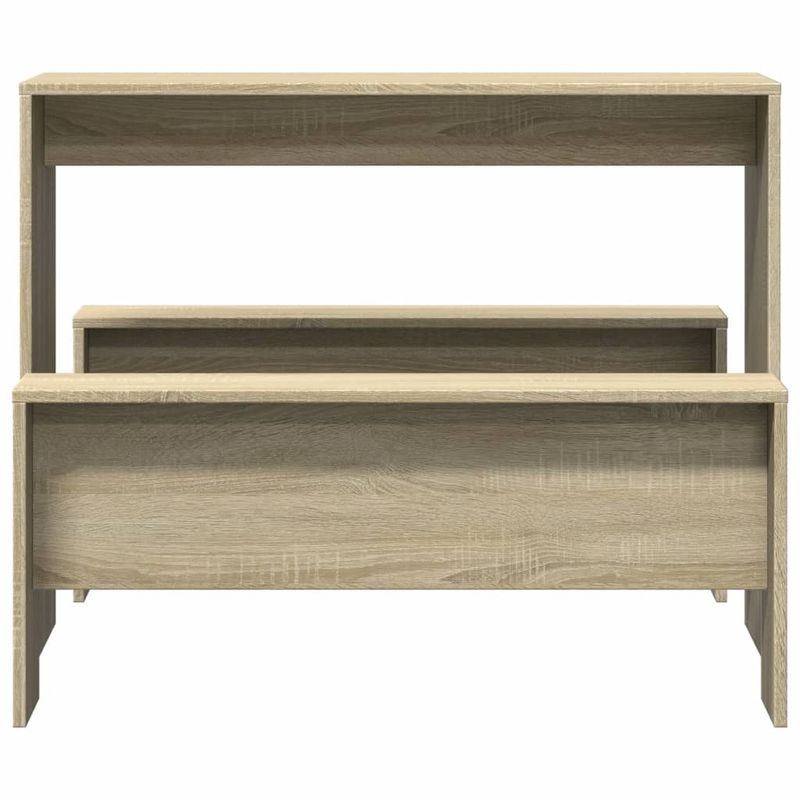Casa si Gradina - Mobilier - Seturi de mobilier - Seturi mese si scaune - Set masa si banci bucatarie 3piese stejar sonoma lemn prelucrat - Infinity.ro