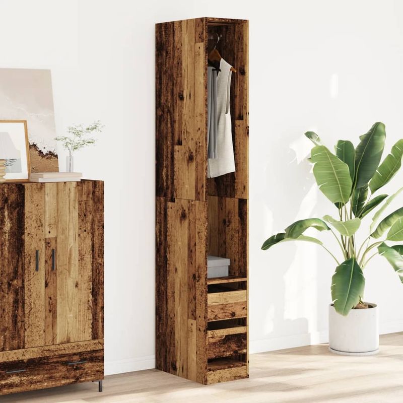 Casa si Gradina - Mobilier - Dulapuri si sifoniere - Sifoniere - Sifonier, lemn vechi, 30x50x200 cm, lemn prelucrat, cantitate 2 sertare - Infinity.ro