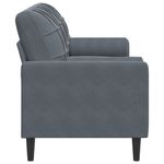 Casa si Gradina - Mobilier - Canapele si coltare - Canapele - Canapea cu 3 locuri cu pernute, gri inchis, 180 cm, catifea - Infinity.ro