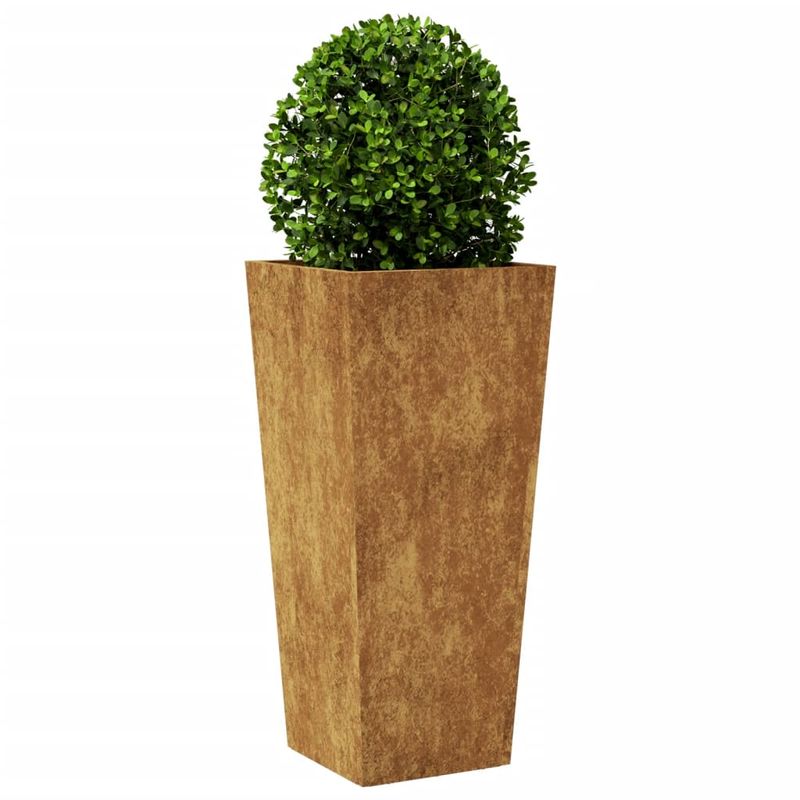 Casa si Gradina - Gradinarit si plante - Plante si ghivece - Ghivece si suporturi - Jardiniere gradina, 2 buc., 35x35x75 cm, otel corten - Infinity.ro