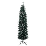Casa si Gradina - Decoratiuni - Decoratiuni de sezon - Brad Craciun artificial subtire cu 300 LED-uri, 240 cm - Infinity.ro