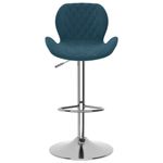 Casa si Gradina - Mobilier - Scaune si fotolii - Scaune - Scaune de bar, 2 buc., albastru, catifea - Infinity.ro